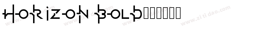 Horizon Bold字体转换